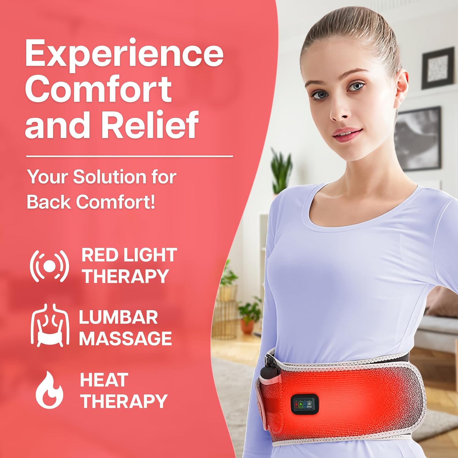 Red Light Infrared Therapy Massage Belt